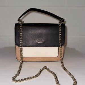 Kate Spade Black, Cream, and Tan Crossbody Bag